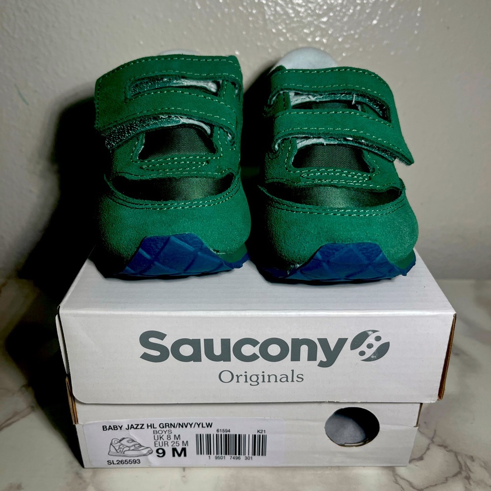 Saucony Jazz Green Boy Toddler Sneakers Sz9